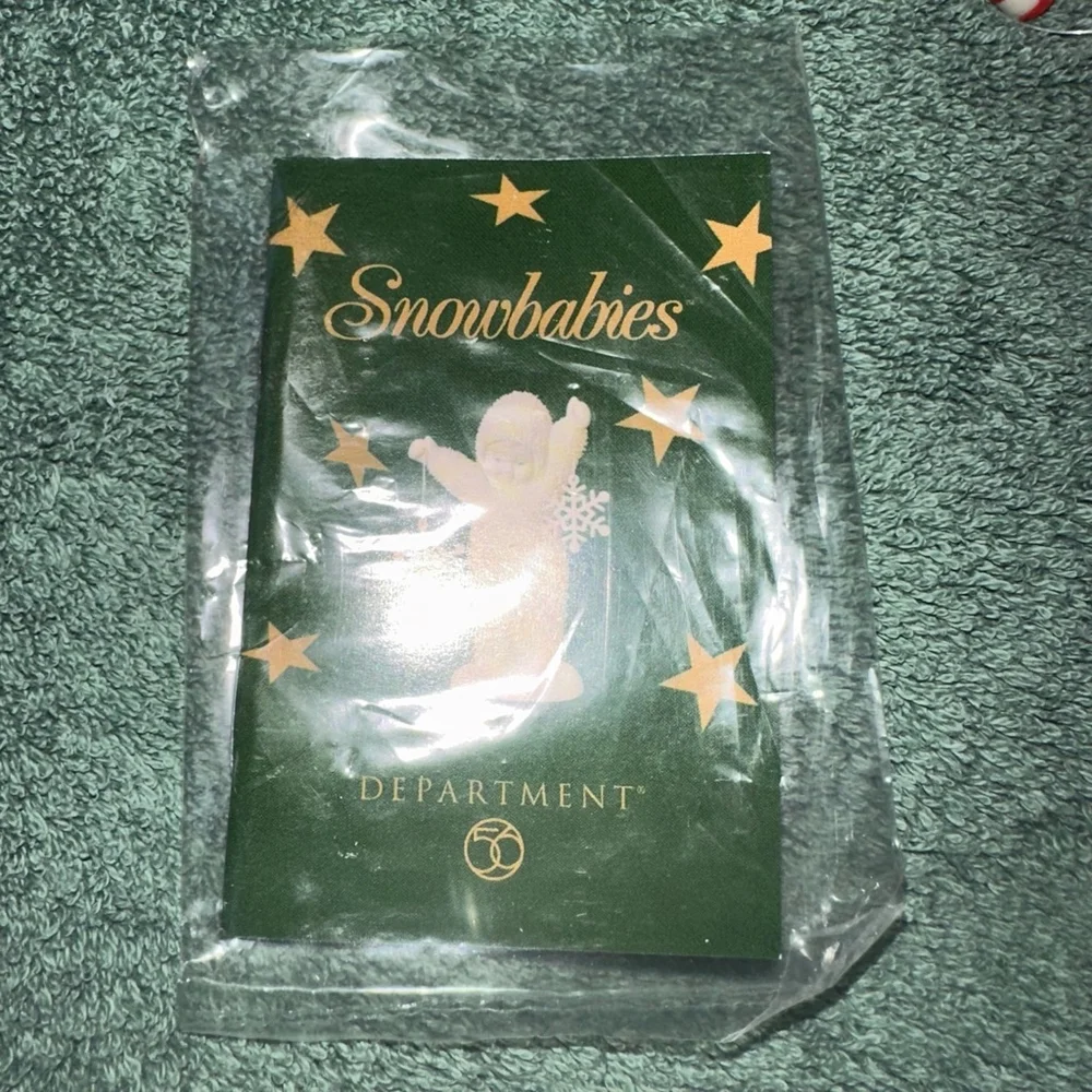 NIB 2004 Vintage Retired Department 56 Peppermint Pal SnowBabies Ornament FLAW